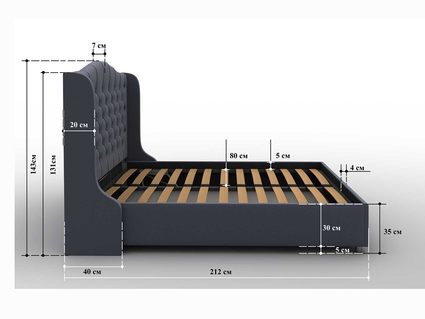 Кровать Sleeptek Premier 5 Велюр 15 (с подъемным механизмом) 258