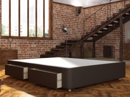 Кровать Mr.Mattress Site Box экокожа Brown 244