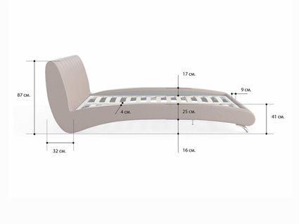 Кровать Сонум Verona Энигма Ментол 90х200