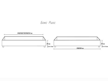 Кровать Димакс Риос Альбус с подъемным механизмом 120х190