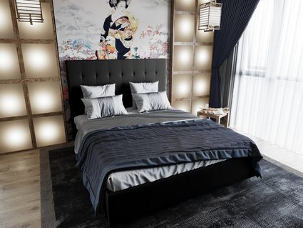 Кровать Димакс Нордо Нуар с подъемным механизмом