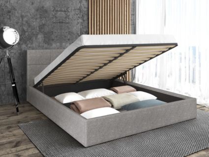 Кровать Sontelle Belart Malta Grey с подъемным механизмом 200х190