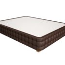 Кровать Mr.Mattress Twin Box экокожа Brown 80х195