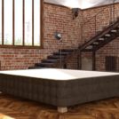 Кровать Mr.Mattress Twin Box экокожа Brown 80х195