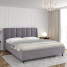 Кровать Sontelle Style Skordia Malta grey с подъемным механизмом 120х200